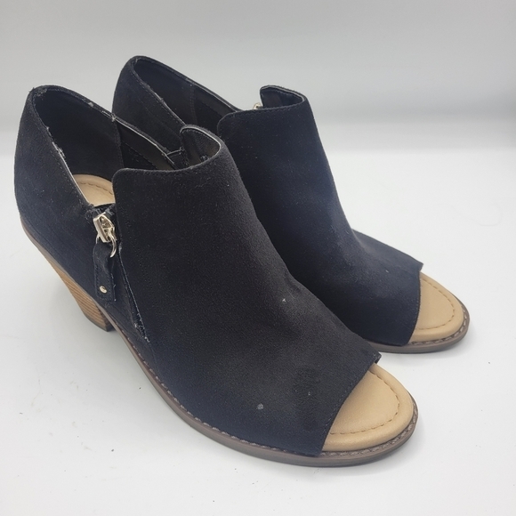 Dr Scholls open toe heeled booties size 8M - Picture 1 of 16